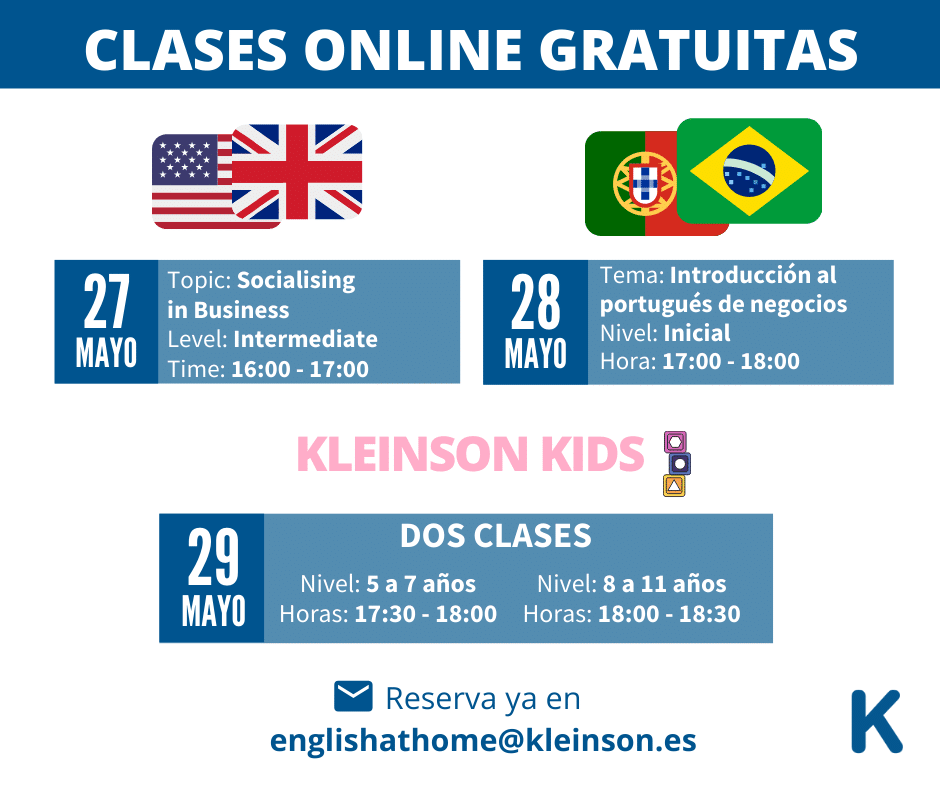 Clases online gratuitas inglés portugués kids semana 3