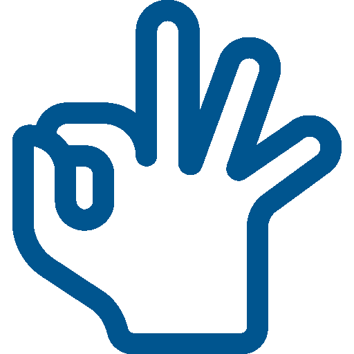 Icono de una mano haciendo un gesto para representar el lenguaje no verbal