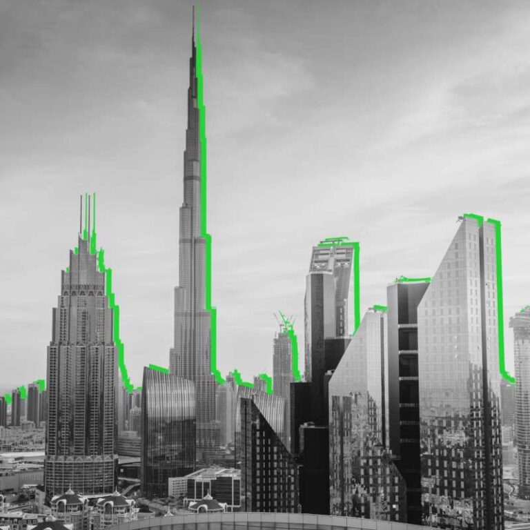 Skyline de Dubai en BN que simboliza el protocolo árabe de negociación de Kleinson.