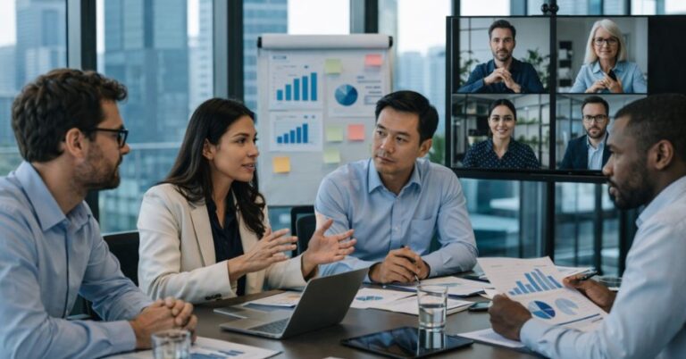 Professionals interpreting the same decision differently across markets, showing why communication alone does not ensure performance.